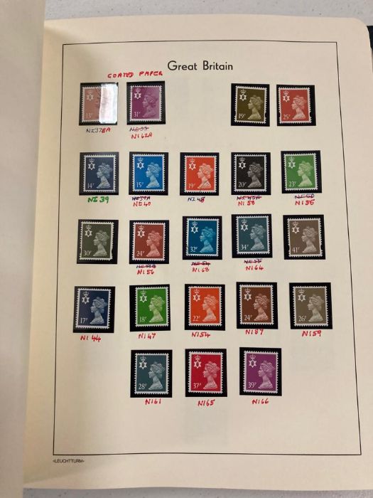 A UK and Worldwide stamp collection spread over Ten Albums