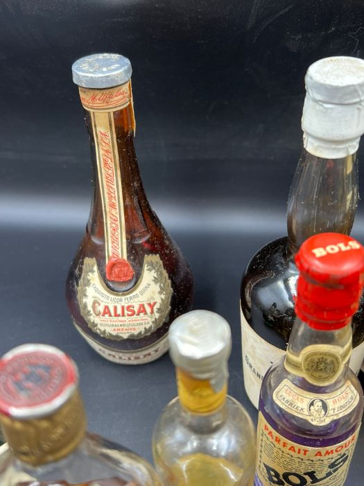 A collection of miniature bottle spirits and liqueurs including Johnie Walker whisky, port, brandy - Image 8 of 8