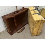 Two vintage suitcases