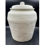 A paper Mache painted jar (H42cm)