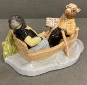 A Beswick Wind in the Willows on the river, Ratty and Moley collectable pottery
