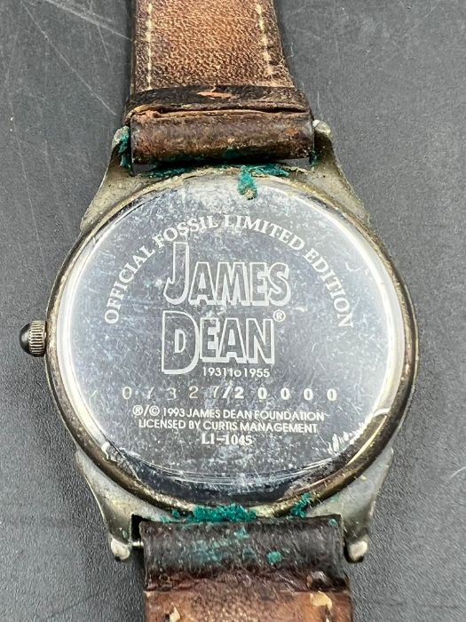 Movie memorabilia wrist watch "James Dean" 07327/2000 L1 1045 Fossil - Image 4 of 4