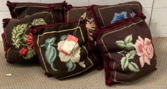 A selection of tapestry cushions