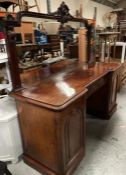 A mahogany dining room unit by E M W Winter, one cupboard and two drawers with lead line wine cooler