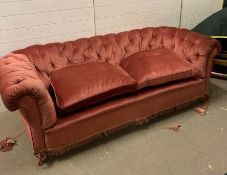 A Victorian Chesterfield three seater sofa