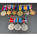 Medals for 12539 Pte A Duke Royal Inniskilling Fusiliers WWI 1914-15 Star, British War Medal and