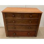 Victorian mahogany chest of drawers (H95cm W115cm D53cm)