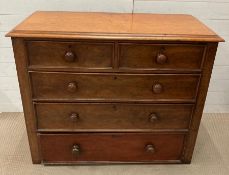 Victorian mahogany chest of drawers (H95cm W115cm D53cm)