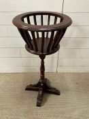A wooden regency style fern stand or plant stand (H77cm Dia42cm)