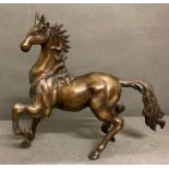 A figure of a prancing horse (H29cm)
