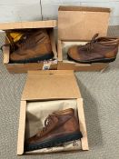 Three pairs of boots by The Courteney boot company, size 11