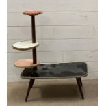 A Mid Century four tier plant stand (H80cm W61cm D31cm)