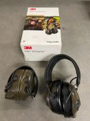 Three sets of 3m Peltor WS Sport Tac head sets/ear defender.