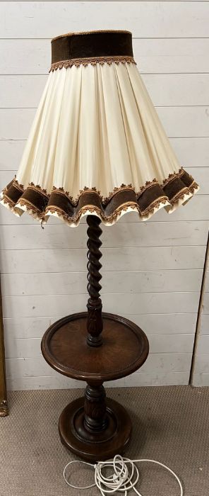 A Victorian table standard lamp