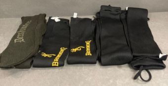 Four sets of hunting gun socks by Browning's, Deerhunter, etc