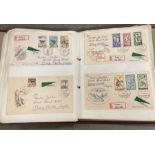 An album of Czechoslovakian stamps and envelopes all sent to the Hinds Head in Bray.