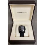 TAG HEUER MONACO WRISTWATCH, ref. WW2119, automatic calibre-6 movement, black dial with applied