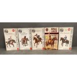 A selection of five boxed Airfix collectors series construction kits