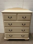 Two over three chest of drawers (H110cm W92cm D49cm)