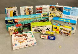 A selection of various model kits