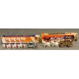 Benbros State Landau miniature model and Lesney miniature Coronation coach. AF