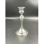 A single silver candlestick by H V Pithey & Co, hallmarked for Chester (175g)