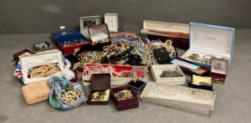 A large volume of costume jewellery