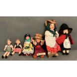 A small selection of Vintage dolls