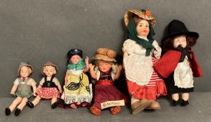 A small selection of Vintage dolls