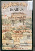 A poster for Brighton and Rottingdean railway (84cm x 59cm)