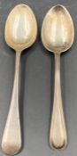 Two silver teaspoons (Approximate Total weight 32g)