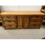 A Gerard Collin bedroom suite side board/dressing chest with shelves, drawers and mirror backs (