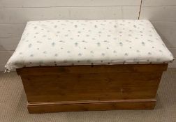 A pine blanket/toy box (H50cm W94cm D48cm)