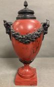 Rams head handled contemporary urn in an Adams style AF