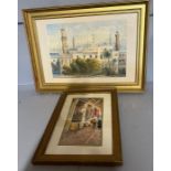 Two watercolours Cairo and Tunisia signed lower left
