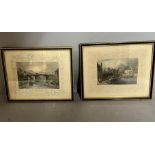 A pair of engravings 50cm x 36cm