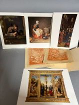 A selection of prints after Boucher, Chardin and others