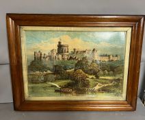 Windsor castle, framed 86cm x 65cm