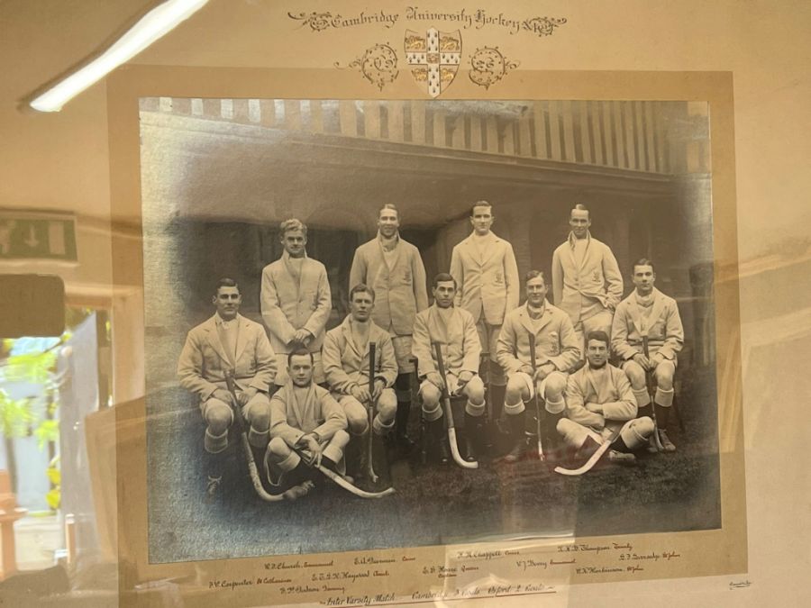 A set of three framed Cambridge University Hockey team photos from the 1920's - Image 2 of 5
