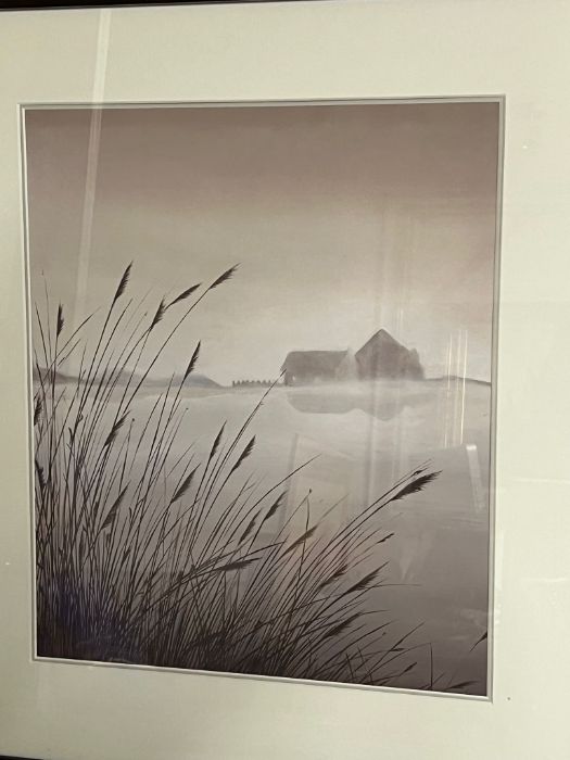 Two contemporary prints, Lakeside views 60cm 70cm - Image 2 of 2