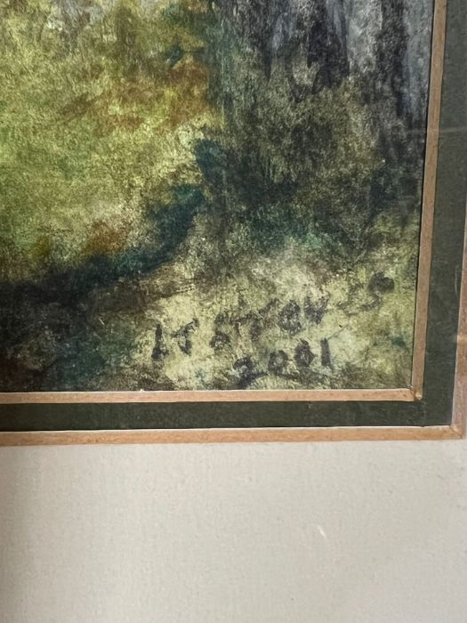 Three rural scenes in mixed media, one illegibly signed and dated 2001, framed and glazed, 56cm x - Image 4 of 6