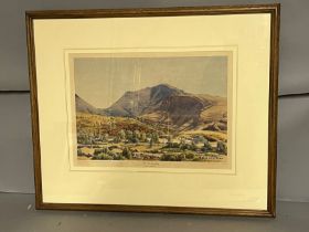 Albert Namatjira print "Mt Hermannsburg" 65cm x 55cm