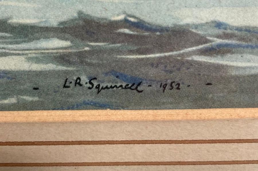 A print of a water colour by Leonard Russell Squirrel, signed 25cm x 18cm - Image 2 of 2