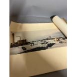 Two unframed prints of London bridge