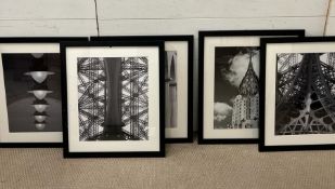 A selection of black and white contemporary prints