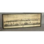 A print of an engraving After Samuel Buck (1696-1779) "The South West Prospect of Liverpool, in