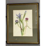 Still life flowers, signed 'R.Sanders', framed and glazed 50cm x 40cm