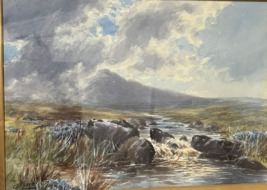 Highland landscape scene signed lower left C.T Passmore (50cm x 40cm) - Image 2 of 3