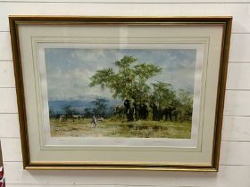 David Shepherd Limited edition, signed and numbered print "Amboseli"