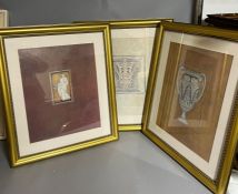 A set of five classical prints